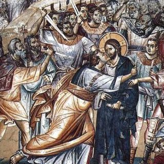 Разбиране на културата и изкуството чрез вероучението Икона, изобразяваща библейска сцена, свързана с уроците по вероучение.